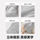 Sanli bathrobe absorption, fast dry half short -sleeved home yukata men's wearable bath towels can be wrapped in sleeping robes couple gray