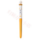 Dianshi ere miau Stift feiner Stift Fine Fine Tipp No Tinte Splash DS-757 Grundschüler Frische Tintenbeutel Standard Stift Orangenstange (Cupcake) +10 Blue Tintenbeutel 0,5 mm x offizieller Standard x dunkler Tipp