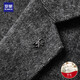 Romon Wool Suit Men's Korean Slim Casual Suit Jacket Men's Autumn and Winter Thick Youth and Middle-aged Solid Color Business Light Luxury Double-sided Woolen Single Suit Men's Gray 180