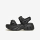 Tata casual sandalias de suela gruesas zapatos para mujeres de moda sandalias de playa suaves de estilo verano WL701BL4 Negro 36