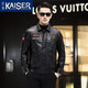Caeser (Kaiser) Mink Mink Chother Keether Down для мужчин в зимнем масле кожаная куртка для кожи для мужчин в живой потоке и утолщенной кожаной куртке Одинокий стиль L (170) (подходит для 100-120 JIN [JIN равно 0,5 кг])