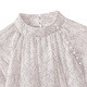 
Cypress Lady Style Shirt 2025 Autumn New Women's Beaded Decorative Ragsleeved Sleeve Slim Chiffon Shirt