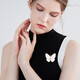 Marco Bizzarri high-end brand brooch, butterfly brooch, high-end women's exquisite corsage, suit anti-exposure pin accessories, Valentine's Day gift for girlfriend, wife's birthday gift A