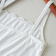 Doqianzi white girl student lace anti-exposure beautiful back suspender sports vest short wrap bra tube top bottoming underwear white one size 80-120Jin Jin is equal to 0.5 kg