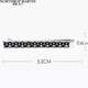 North Rap Martin Herren Krawattenclip Geometrische Muster Textur Geschenkbox Silber Schwarz