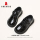 ABC KIDS boys leather shoes shiny campus middle school children's British style children's performance shoes 3028AX black 33