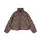 Jiangnan Buyi (JNBY) [Polloni] New autumn and winter down jacket for women standing collar wavy design short casual loose 5O0C12350 209/Dark Brown S