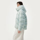 Tambor down jacket women's short detachable hood fashion large silhouette autumn and winter coat thick 530368D frost blue 170