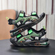 Xuan Tu Shi children's shoes boys sandals summer new children's shoes medium and large children soft bottom breathable children's sandals beach shoes boys 2309 green 30 size