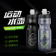 Zailu bicycle water bottle, suitable for mountain bike riding, bicycle accessories, squeeze sports water bottle, leak-proof, black water bottle + PC integrated water bottle holder