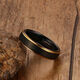 Tongrubi Zheng Tungsten Steel Ring Trendy Men's Personality Temperament Index Finger Ring High-quality Ring Gift Engraving 520 Gifts 6MM Black Gold Ring (11153)_Meiwei No. 6
