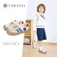 Tylanis 311 autumn new kindergarten indoor shoes for girls non-slip soft sole sports boy shoes white/blue/red 26 suitable for foot length 15.5cm