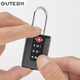 Goode (GUTE) password lock suitcase customs padlock household luggage lock student dormitory cabinet gym lock small lock head gray TSA customs lock protect luggage safety