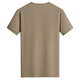 
Dancing with Wolves [Mulberry Silk/Modal] Summer Fashionable and versatile Commuter Men's Short Sleeve T-shirt 701 Khaki 175
