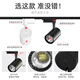 CANMEIJIA LED spotlight track light surface-mounted super bright commercial clothing store exhibition hall background wall track light ceiling ceiling light 40W-black (positive white light)