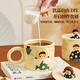 Dimple mug ceramic cup coffee cup couple drinking cup teacher's day gift exquisite color box