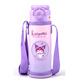 Hellokitty Kitty Children's Direct Drinking Thermal Cup mit Stroh 316 Edelstahl -Lebensmittelqualität Grundschule Leckage Proof Cup 6621 Doppelgetränk coole Reisvolette 500 ml