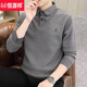 Hengyuanxiang Camisa falsa de dos piezas Ségulo de cuello más vellón engrosado Camisa de base de tejido de punto de punto