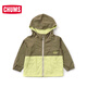 Chums Qia Qia Bird Parent-Child Child Outdoor Nouveau produit Children's's Casual Thin Hooded Veste CH24-1048 Black K001 S (90-100cm)