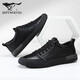 Siete lobos zapatos para hombres nuevos zapatos casuales de cuero genuino zapatos de hombres bajos para hombres zapatos de cuero zapatos de cuero zapatos de cuero negro 42 zapatos de cuero talla