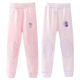 Girls' thermal pants for inner wear Disney Elsa children's thermal pants for women plus velvet long johns for girls baby velvet pants boneless JXAF5095D pink 130