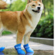 Dipur Pet Dog Shoes Waterproof Rain Boots Bichon Teddy Puppy Rain Boots Cat Shoes Clothes Foot Covers Shoe Covers Blue M [Recommended 3-8 Jin [Jin equals 0.5 kg] Dog]