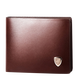 Sept Wolf Men's's Wallet Short Greil en cuir Générat en cuir marque trois fois horizontale et verticale Clip de billette de bouclier simple SLOT MULLIAT MULTH CARD