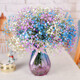 AIMAN Gypsophila Natural Dried Flower Bouquet Ins Internet Celebrity Birthday New House Decorative Ornaments Air-Dried Real Flower Arrangements Home Furnishings Purple Gypsophila With M Vase