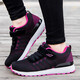 Hmadnkaj Senior Schuhe für Frauen Neue Produkte Anti-Rutsch weicher Sohle mittleren Alters und ältere Mutterschuhe Dad Sport lässig Schuhe Männer Single Schuhe Wanderschuhe 829 Schwarz Rose Red Women 40