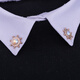 Jack Viney European and American Rudder Neck Pin Brooch Shirch Shirt Colding Bouthing Clip Retro Retro Crystal Pin Trend Une paire d'anniversaire K LW Royal Blue Diamond