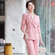 Purple Charming Pink Suit Jacket Women's Commuting High-end Professional Wear Temperament Goddess Fan Yang Fashion Small Suit Work Wear Pink Purple (Single Suit) XL (Recommended 110-120 Jin Jin equals 0.5 kg)