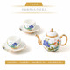Yongfengyuan (auratic) Happy Heming 6-head/10-head ceramic tea set gift teapot tea cup high-end gift box 6 heads 2 people