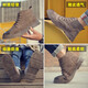 Dinggu labor protection shoes men's work safety shoes anti-smash and anti-puncture construction site work shoes functional shoes lightweight four-season breathable work shoes camel simple version lightweight and fashionable four-season model 42