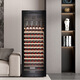 Vinocave red wine cabinet constant temperature compressor air-cooled ultra-thin refrigerator independent white wine grape display cabinet glass storage refrigerator JC-266A constant temperature air-cooled-single temperature model-90 bottles