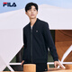 FILA official men's sports jacket 2025 autumn and winter fashionable lining printed basic casual knitted jacket