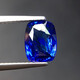 Junzheng counter unfired royal blue sapphire ring surface loose stone, good color, fiery stick, exquisite cut, crystal relatively clean