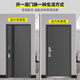 宇安盾宇安盾发泡填充甲级防盗门安全门家用入户门指纹锁别墅静音门定制 豪华机械锁 单门2250*1050