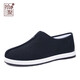 Shiju printemps et automne chaussures en tissu traditionnel hommes chaussures paresseuses rétro vieil homme grand-père d'âge moyen et de papa âgée