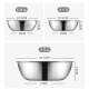 Meichu stainless steel basin three-piece set, vegetable basket and basin, seasoning basin, rice sieve, saucepan and noodles MCM-3