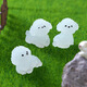Japón y los Estados Unidos Nuevo estilo luminoso lindo cachorro micro paisajismo planta en maceta paisajismo pequeños adornos de automóviles de automóviles consola de perro luminoso accesorios luminoso bichon dog 4 [un set]