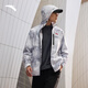 ANTA Water Repellent Jacket丨Woven Sports Top Men's Winter Hooded Jacket Top 152447617N Pure White/All-over Print-3 L (Male 175)