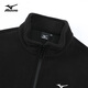 Mizuno Outdoor Jacket Men's Stand Collar Polar Fleece Jacket Solid Color Versatile Fleece Jacket Men
