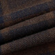 Dongbolini Herbst und Winter warme Manteljacke Pure Wolle blau braune karierte Wolle Mantel Braune M M (170)