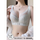 Modal adjustable underwear for women with large breasts, push-up, anti-sagging, full cup, summer, apricot skin color, bra + underwear 85D