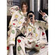Full bundle of Crayon Shin-chan coral velvet autumn and winter pajamas for women, plus velvet and thickened home clothes, couple flannel men's suit, plush #M10# couple cardigan Crayon Shin-chan 2XL male size (weight 140-160Jin Jin is equal to 0.5 kg)