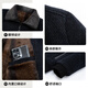 Baocai Sheep daddy chenille woolen coat men's autumn and winter velvet thickened cotton jacket middle-aged and elderly cotton-padded jackets