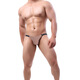 Herrenunterwäsche Tanga Slips sexy Bikini-Stil modal niedrige Taille Feste Farbe atmungsaktivem T-Shorts schwarz m