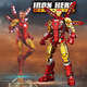 Tygaole building blocks Iron Man mecha building blocks anti-hulk armor new steel robot assembly boy Iron Man semi-transparent mecha-1203 particles
