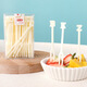 Xingfang disposable forks 260 pieces combined pack 2 boxes of fruit picks fruit forks children's cake forks