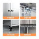 XMSJ custom 304 rural stainless steel sideboard kitchen household 2023 storage cabinet small dustproof vertical cockroach proof 11304 stainless steel door 700 wide doorless 000x000x000cm